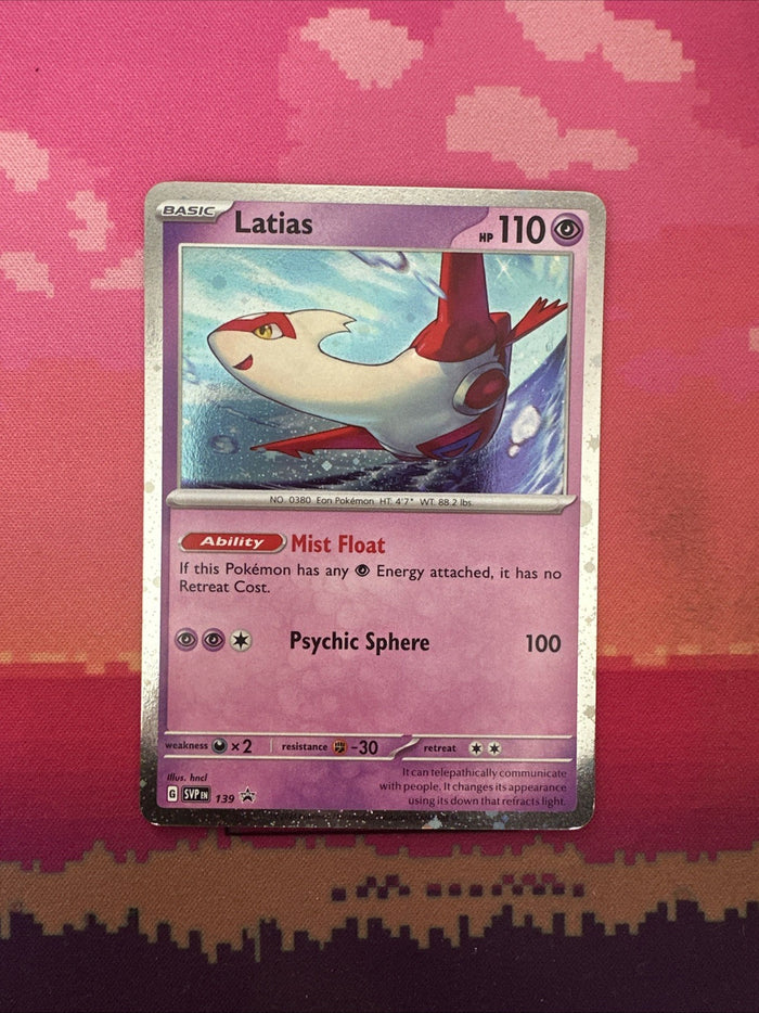 Pokemon Card Latias 139 Black Star Promo Cosmo Holo Near Mint