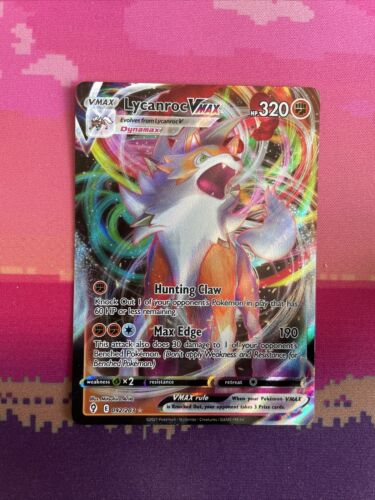 Pokemon Card Lycanroc VMAX 092/203 Ultra Rare Evolving Skies Near Mint