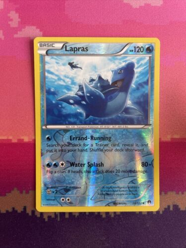 Pokemon Card Lapras Breakpoint Reverse Holo Uncommon 28/122 Near Mint