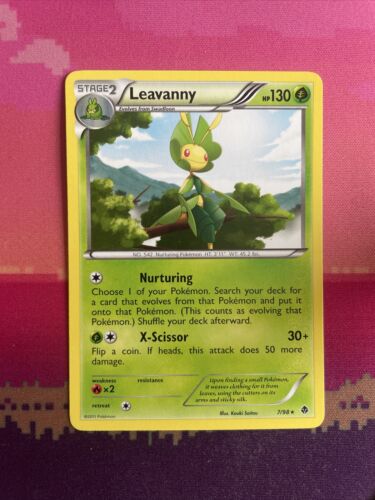 Pokemon Card Leavanny Emerging Powers Rare 7/98 Near Mint