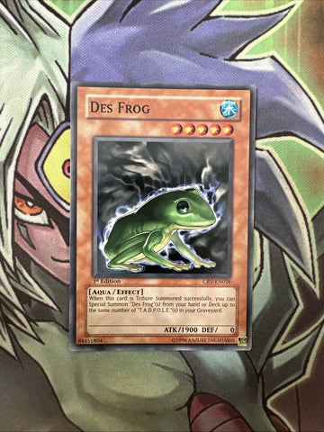 CRV-EN026 Des Frog Common 1st Edition NM Yugioh Card