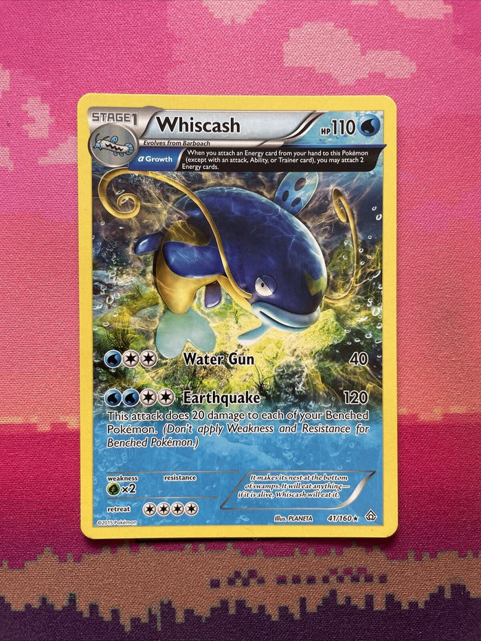 Pokemon Card Whiscash Primal Clash Rare 41/160 Near Mint