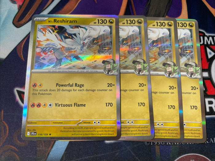 116/159 N's Reshiram : Rare Holo Card : Journey Together : Pokemon TCG