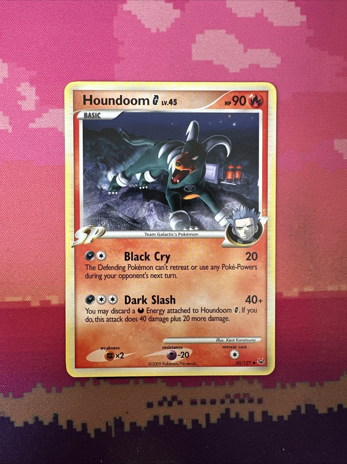 Pokemon Card Houndoom Platinum Uncommon 50/127 Near Mint