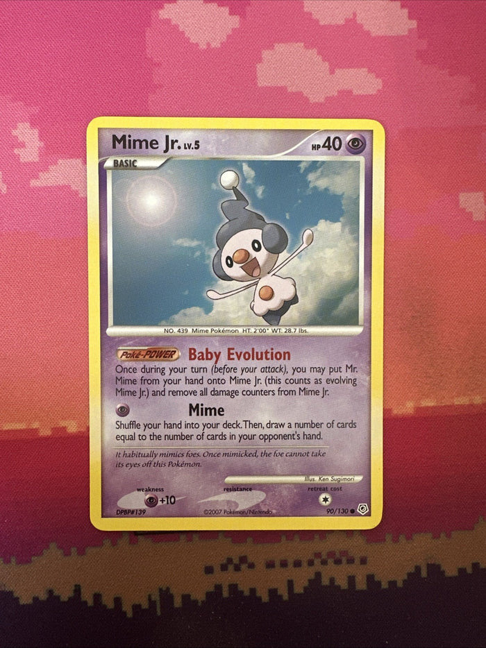 Pokemon Card Mime Jr. Diamond & Pearl Common 90/130 Near Mint