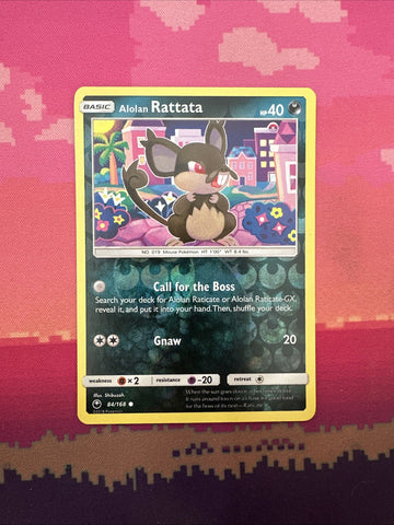 Pokemon Card Alolan Rattata Celestial Storm Reverse Holo 84/168 Near Mint