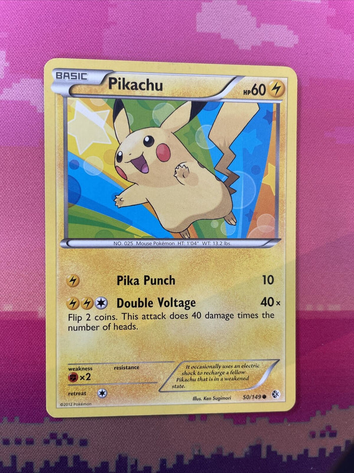 Pokemon Card Pikachu Boundaries Crossed Common 50/149 Near Mint
