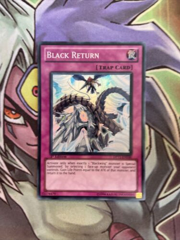 DP11-EN030 Black Return Super Rare 1st Edition NM Yugioh Card