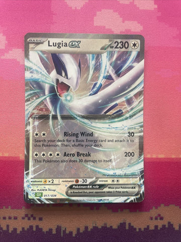 Pokemon Card Lugia ex 017/034 Classic Collection Near Mint