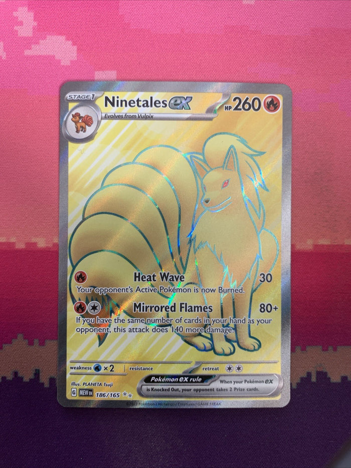 Pokemon Card Ninetales Scarlet & Violet 151 Ultra Rare 186/165 Near Mint