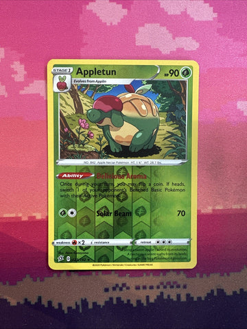 Pokemon Card Appletun Rebel Clash Reverse Holo Rare 023/192 Near Mint