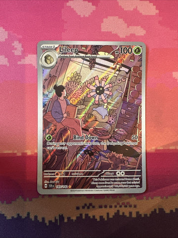 Pokemon Card Lileep 145/142 Illustration Rare Stellar Crown Near Mint