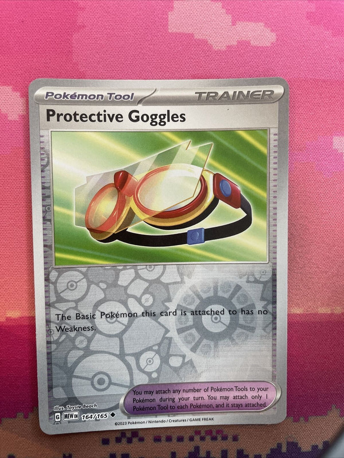 Pokemon Card Protective Goggles Scarlet & Violet 151 Reverse Holo 164/165 NM