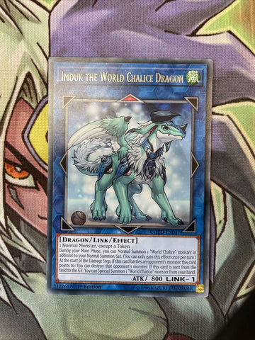 COTD-EN047 Imduk The World Chalice Dragon Rare 1st Edition NM Yugioh Card