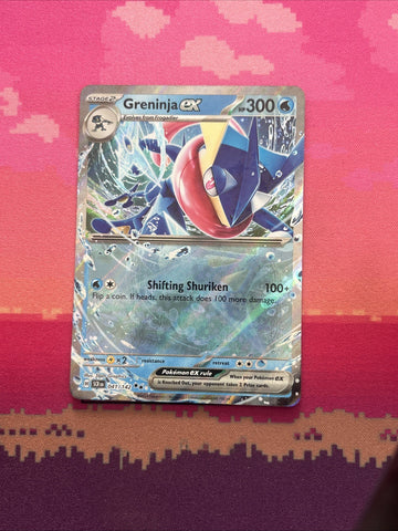 Pokemon Card Greninja ex 041/142 Surging Sparks Near Mint
