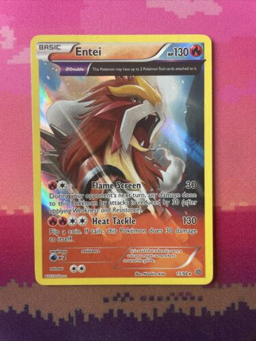 Pokemon Card Entei Ancient Origins Reverse Holo Rare 15/98 Near Mint