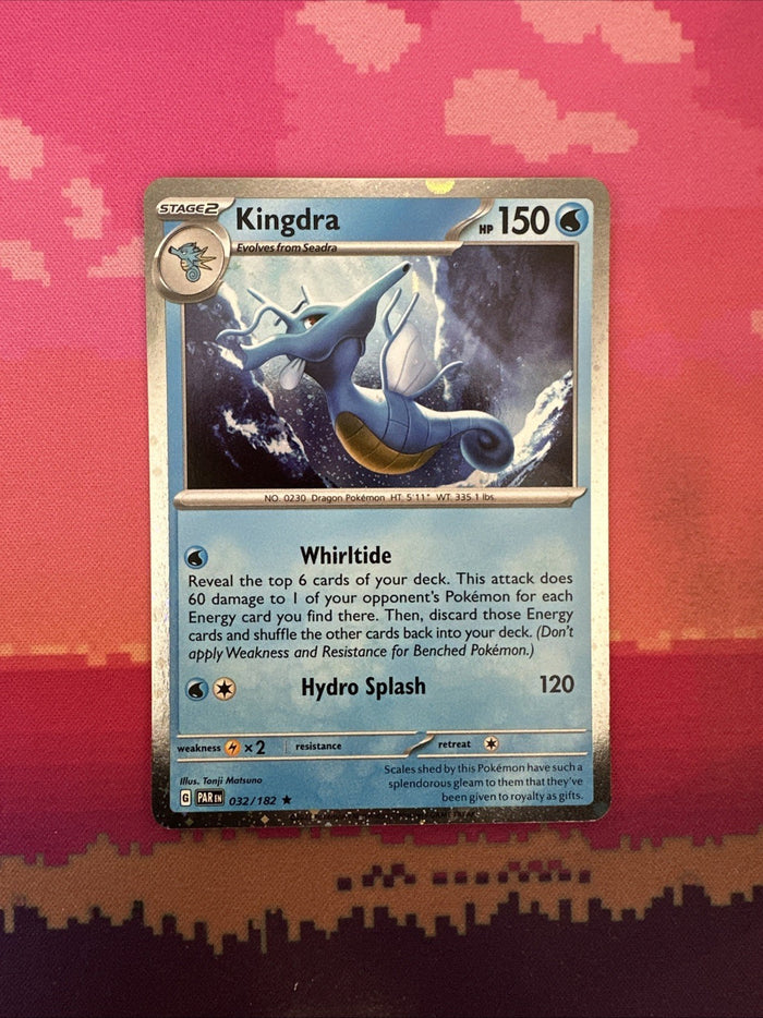 Pokemon Card Kingdra Paradox Rift Cosmo Holo 032/182 Near Mint