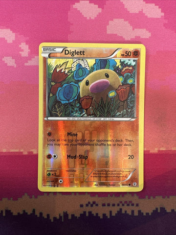 Pokemon Card Diglett Generations Reverse Holo 38/83 Near Mint