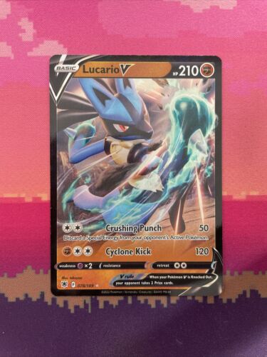 Pokemon Card Lucario V 078/189 Astral Radiance Ultra Rare Near Mint