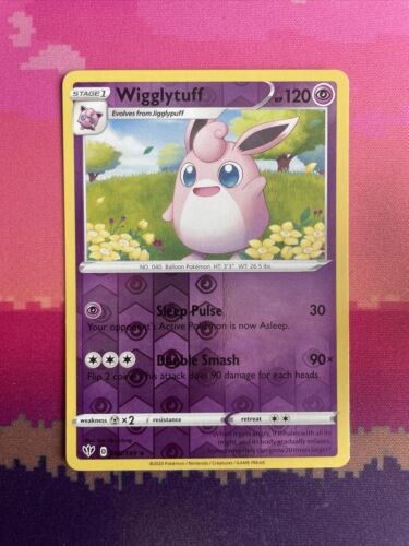 Pokemon Card Wigglytuff Darkness Ablaze Reverse Holo Rare 068/189 Near Mint