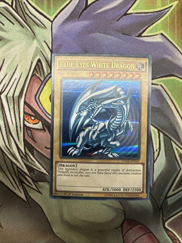 DUSA-EN043 Blue-Eyes White Dragon Ultra Rare 1st Edition NM Yugioh Card
