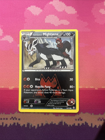 Pokemon Card Team Magma's Mightyena Double Crisis Common 19/34 Near Mint