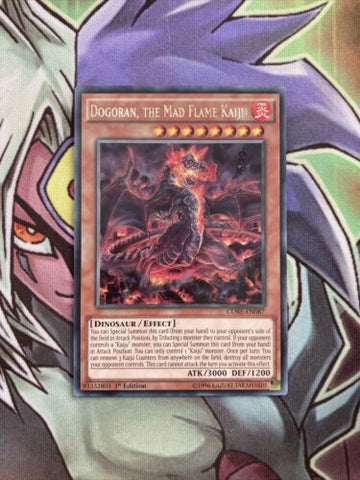 CORE-EN087 Dogoran, The Mad Flame Kaiju Rare 1st Edition NM Yugioh Card