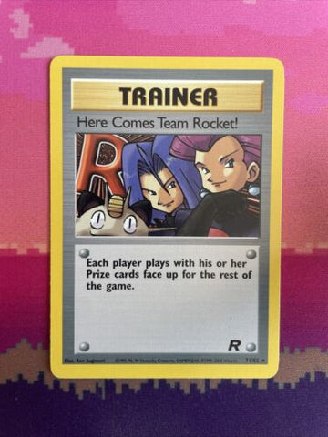 Pokemon Card Here Comes Team Rocket! Rare 71/82 Near Mint