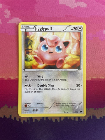 Pokemon Card Jigglypuff Next Destinies Uncommon 78/99 Near Mint