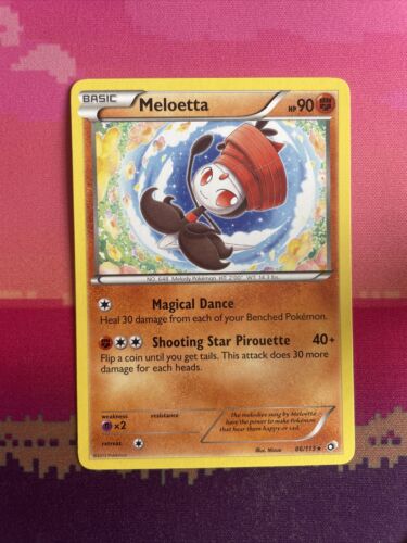 Pokemon Card Meloetta Legendary Treasures Rare 86/113 Near Mint