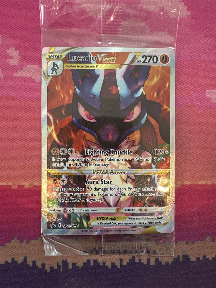 Pokemon Card Lucario VSTAR SWSH291 Black Star Promo SEALED Near Mint