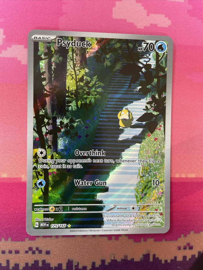 Pokemon Card Psyduck 175/165 Illustration Rare Pokemon 151 Near Mint