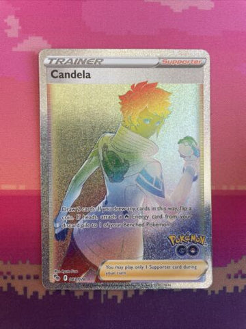 Pokemon Card Candela 083/078 Secret Rainbow Rare Pokemon Go Near Mint