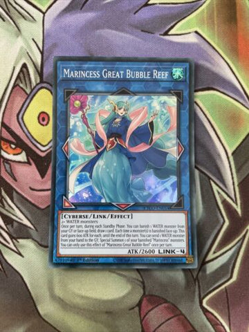 ETCO-EN054 Marincess Great Bubble Reef Super Rare 1st Edition NM Yugioh Card