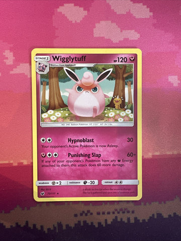 Pokemon Card Wigglytuff Crimson Invasion Rare 72/111 Near Mint