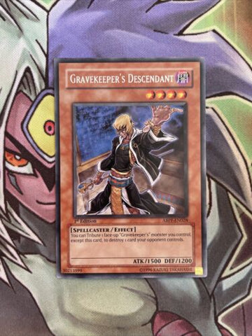 ABPF-EN028 Gravekeeper's Descendant Rare 1st Edition NM Yugioh Card