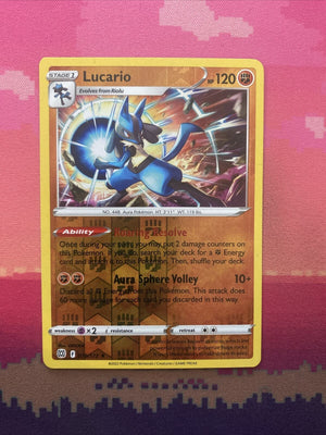 Pokemon Card Lucario Brilliant Stars Reverse Holo Rare 079/172 Near Mint