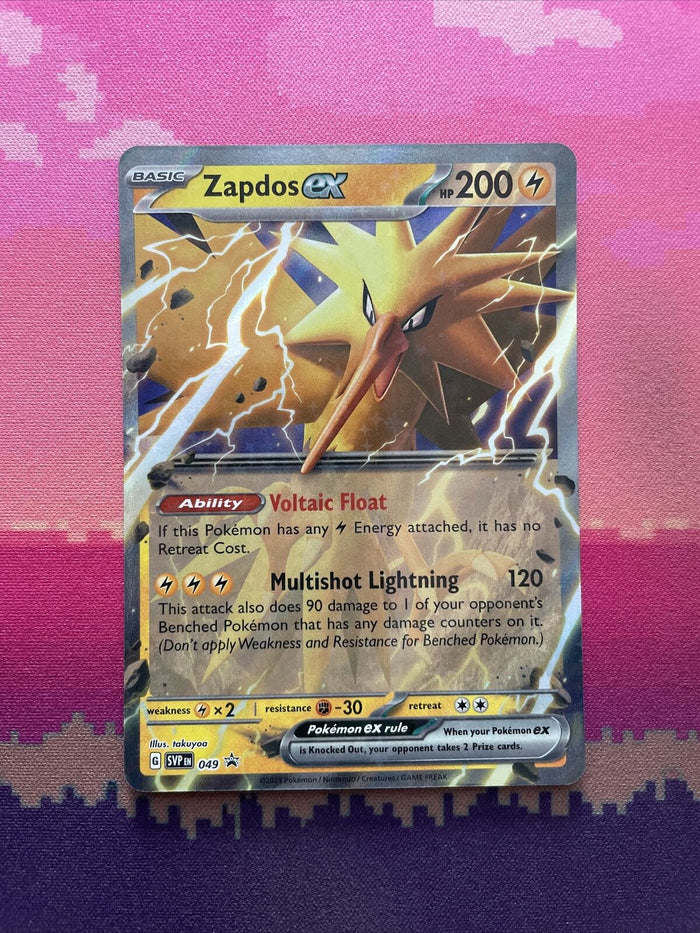Pokemon Card Zapdos ex 145/165 Ultra Rare Pokemon 151 Near Mint