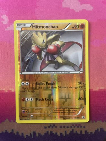 Pokemon Card Hitmonchan Generations Reverse Holo Rare 48/83 Near Mint