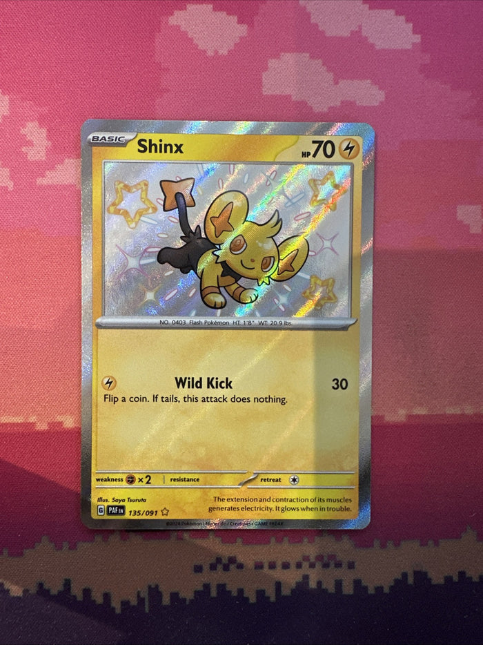 Pokemon Card Shinx Paldean Fates Shiny 135/091 Near Mint