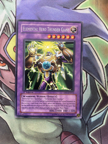 DP1-EN011 Elemental Hero Thunder Giant Rare 1st Edition NM Yugioh Card
