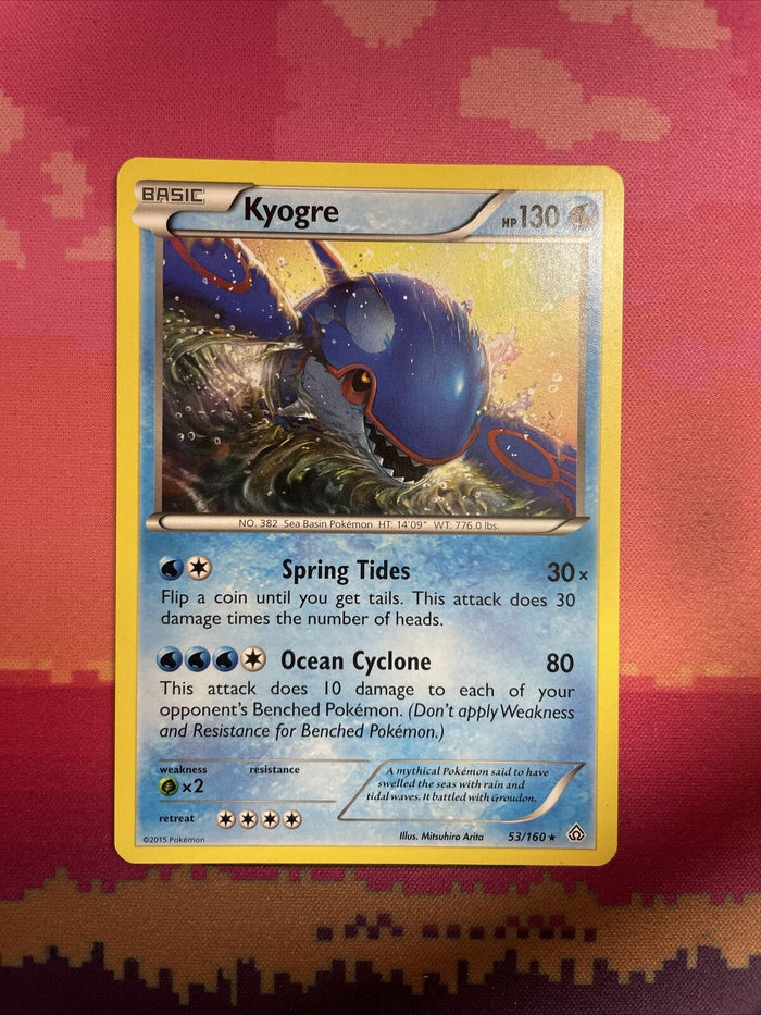Pokemon Card Kyogre Primal Clash Rare 53/160 Near Mint