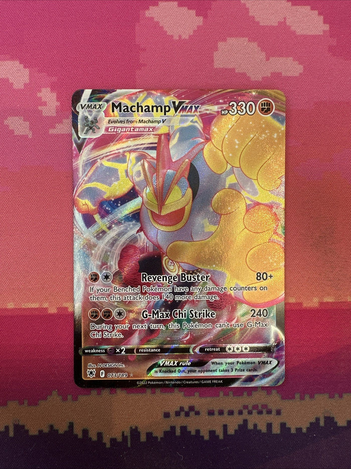 Pokemon Card Machamp VMAX 073/189 Ultra Rare Astral Radiance Near Mint