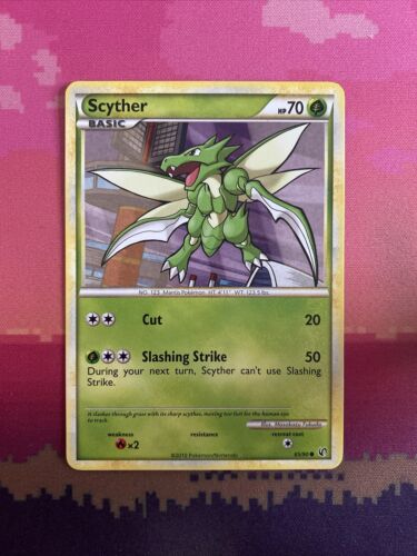 Pokemon Card Scyther Undaunted Common 65/90 Near Mint