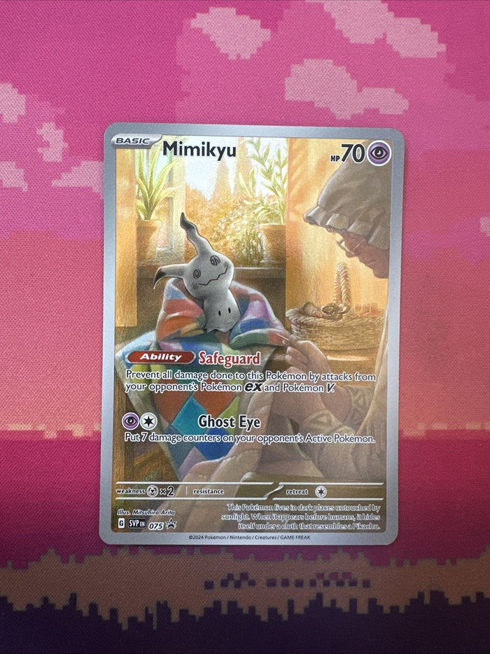 Pokemon Card Mimikyu 075 Black Star Promo Near Mint