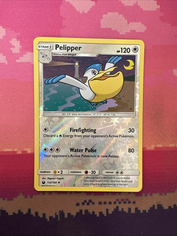 Pokemon Card Pelipper Celestial Storm Reverse Holo 112/168 Near Mint