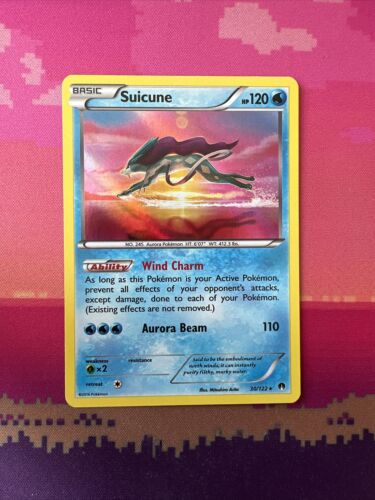 Pokemon Card Suicune Breakpoint Holo Rare 30/122 Near Mint