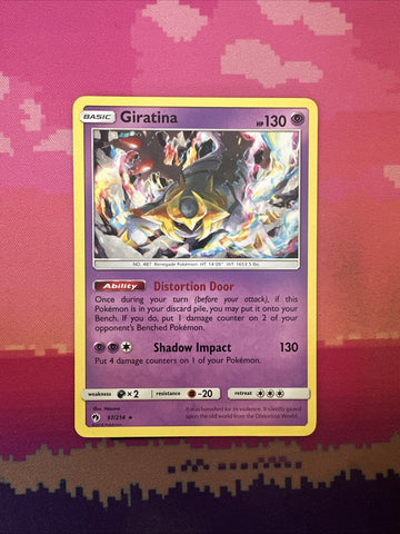 Pokemon Card Giratina Lost Thunder Rare 97/214 Near Mint