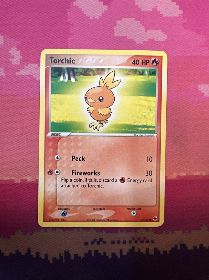 Pokemon Card Torchic EX Ruby Sapphire Common 73/109 Near Mint