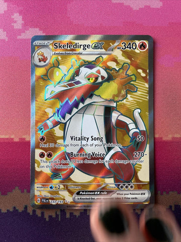 Pokemon Card Skeledirge ex 233/193 Ultra Rare Paldea Evolved Near Mint